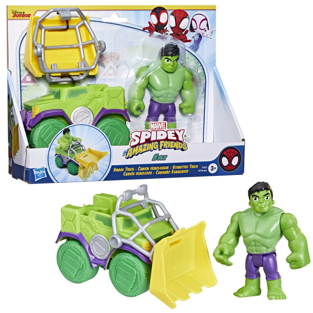 Imagen 1 - Set Camion Demoledor + Figura Hulk Spidey And His Amazing Friends Marvel
