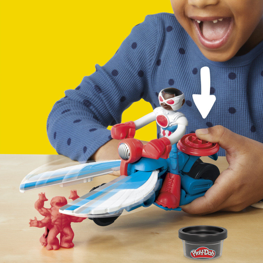Imagen 5 - Moto Cortadora Del Capitan America Marvel Play-doh