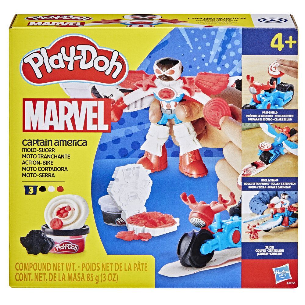 Imagen 8 - Moto Cortadora Del Capitan America Marvel Play-doh
