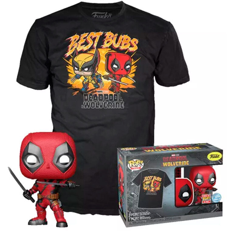 Imagen 1 - Set Figura Pop & Tee Marvel Deadpool & Wolverine