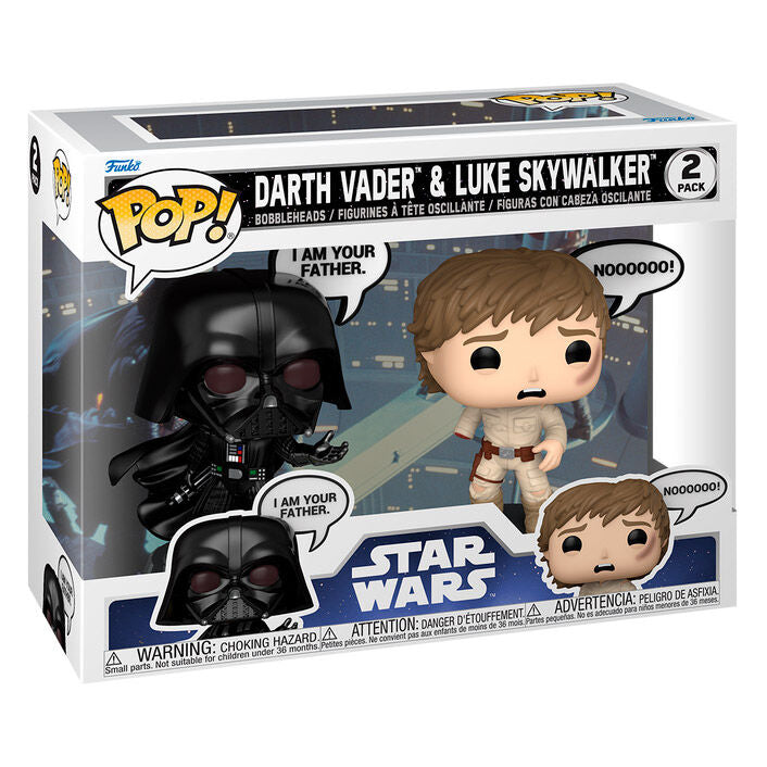 Imagen 1 - Blister 2 Figuras Pop Star Wars Darth Vader & Luke Skywalker