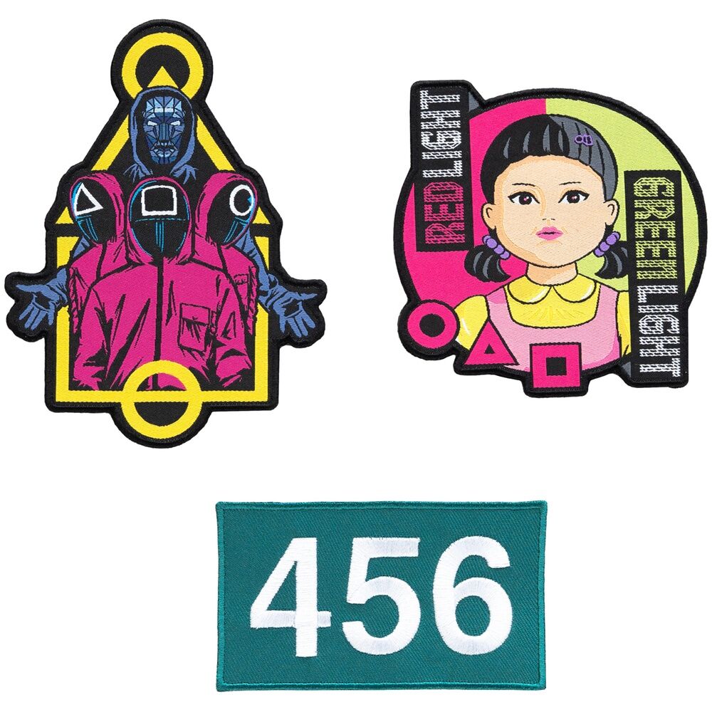 Imagen 1 - Set 3 Parches El Juego Del Calamar