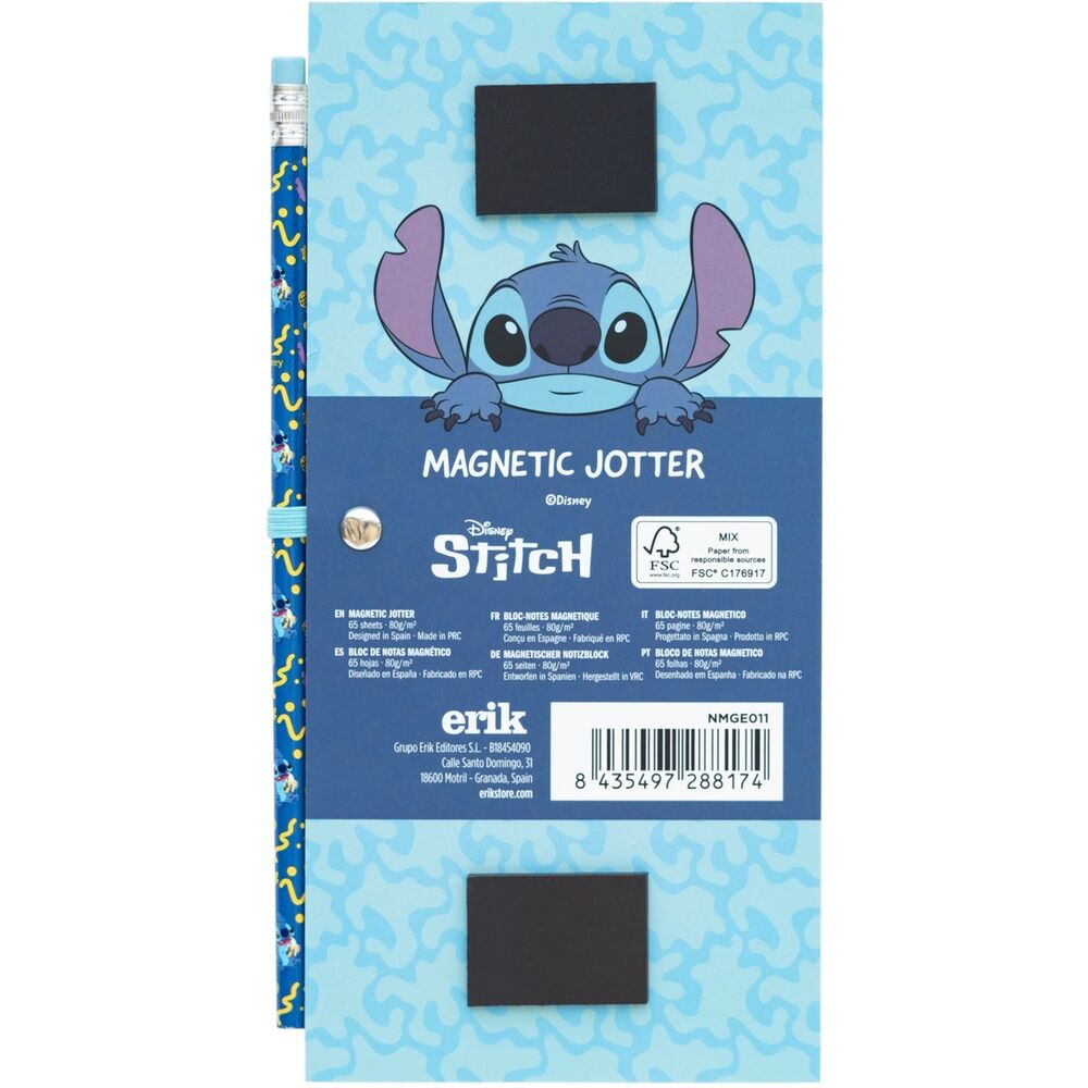 Imagen de Bloc Notas Magnetico Stitch Disney parte de nuestra colección en Espadas y más, sitio oficial.