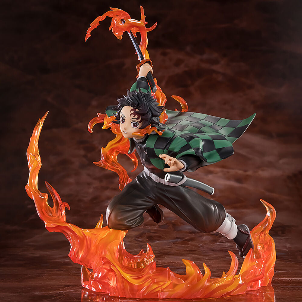 Imagen 3 - Figura Tanjiro Kamado Kyojuro Rengokus Sword Guard Demon Slayer Kimetsu No Yaiba 19,5Cm