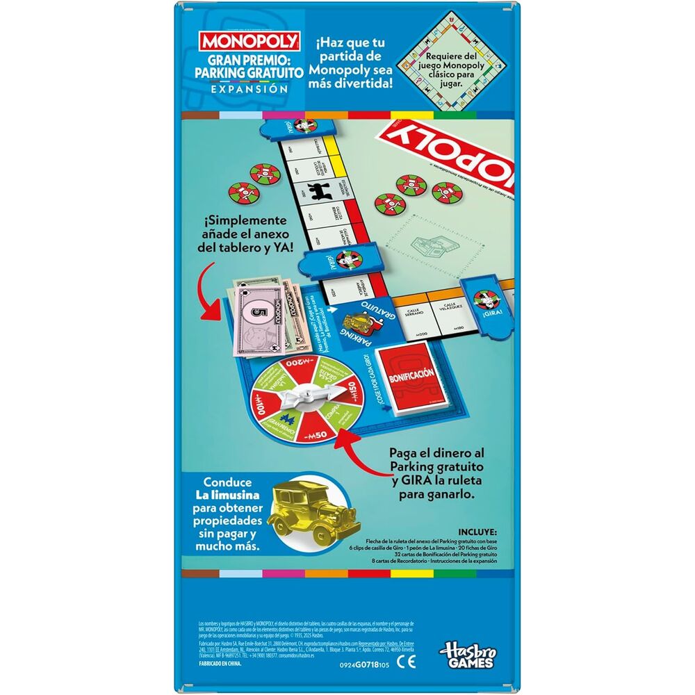 Imagen 7 - Juego Expansion Gran Premio Parking Gratuito Monopoly Español