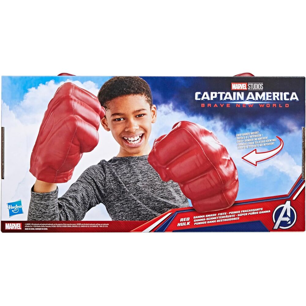 Imagen 2 - Super Puños Hulk Rojo Capitan America Brave New World Marvel