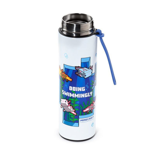 Imagen de Botella Acero Inoxidable Termo Ajolote Minecraft Termometro 450Ml parte de nuestra colección en Espadas y más, sitio oficial.