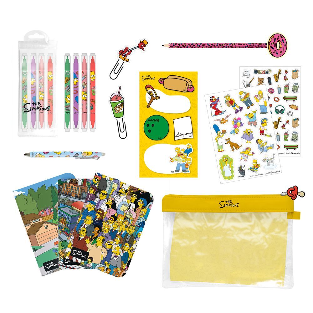 Imagen 1 - Set Papeleria Los Simpsons
