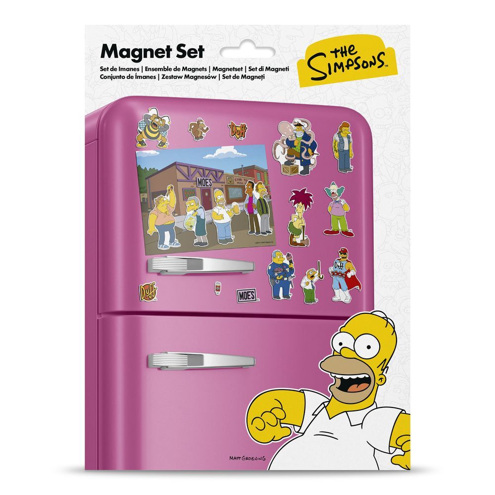 Imagen 1 - Set Imanes Troquelados Taberna Moe Los Simpsons