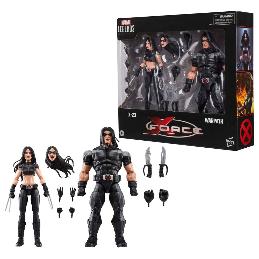 Imagen 2 - Blister 2 Figuras X-23 & Warpath X-force Marvel Legends 15Cm