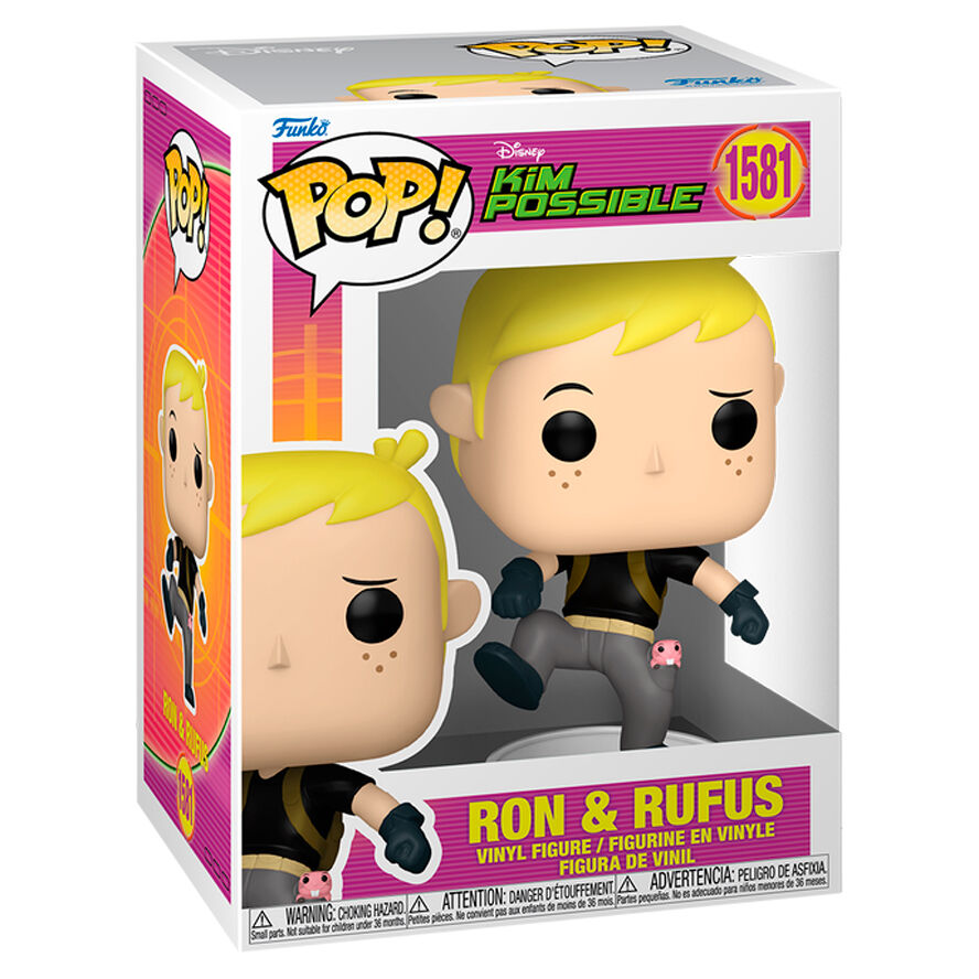 Imagen 2 - Figura Pop Disney Kim Possible Ron & Rufus