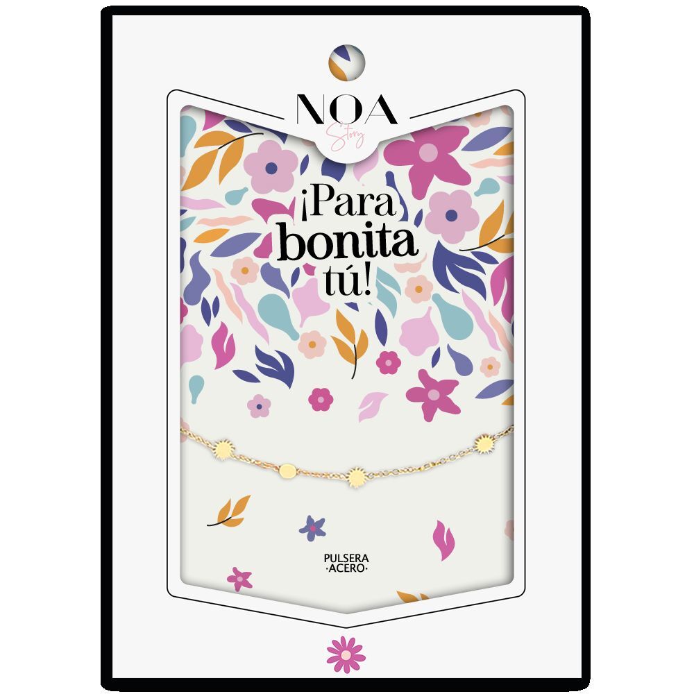 Imagen de Pulsera Soles Acero Dorado - Para Bonita Tu parte de nuestra colección en Espadas y más, sitio oficial.