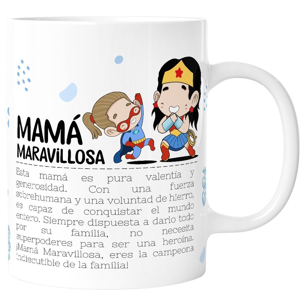 Imagen de Taza Mama Maravillosa 330Ml parte de nuestra colección en Espadas y más, sitio oficial.