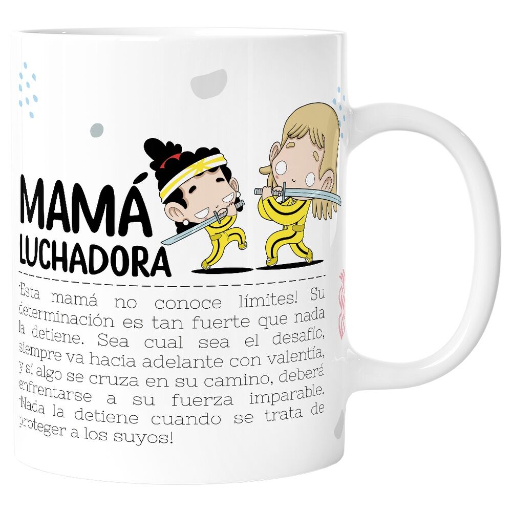 Imagen de Taza Mama Luchadora 330Ml parte de nuestra colección en Espadas y más, sitio oficial.