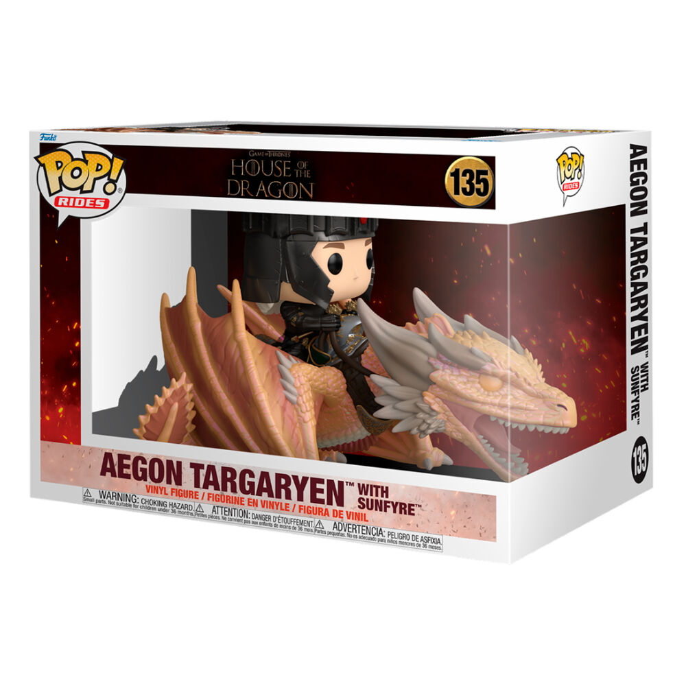 Imagen 1 - Figura Pop Rides La Casa Del Dragon Aegon Targaryen With Sunfyre