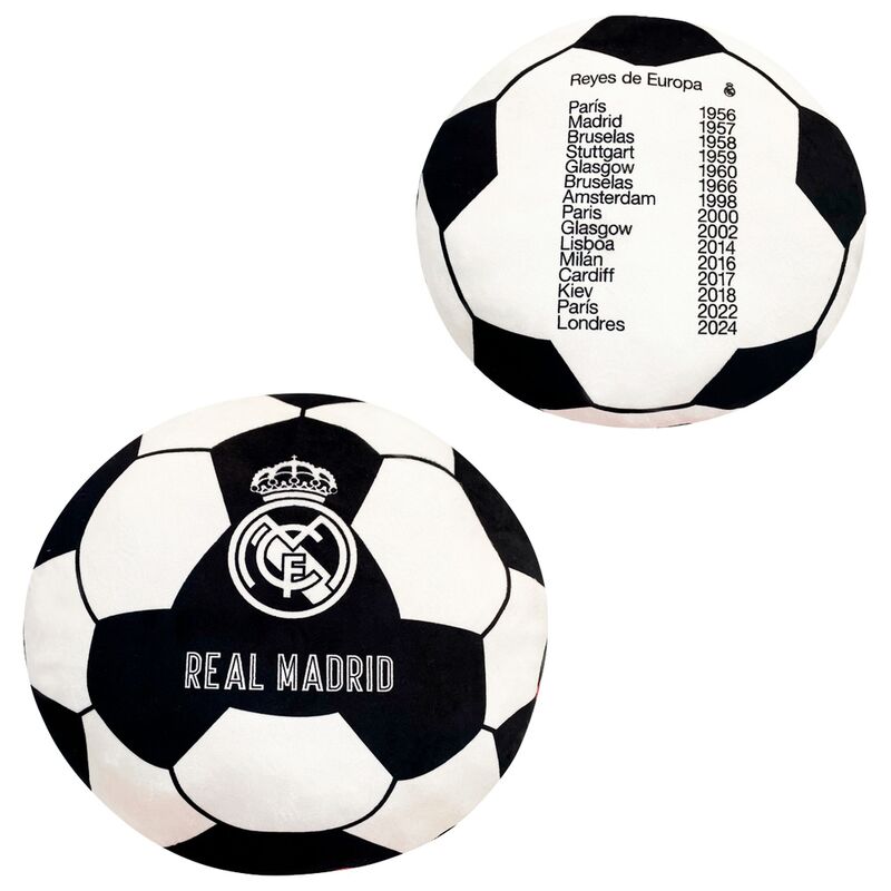 Imagen de Cojin Balon Reyes De Europa Real Madrid parte de nuestra colección en Espadas y más, sitio oficial.