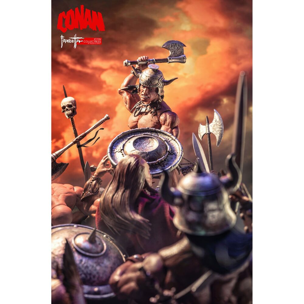 Imagen 2 - Figura Conan The Barbarian Frazetta Icon 17Cm