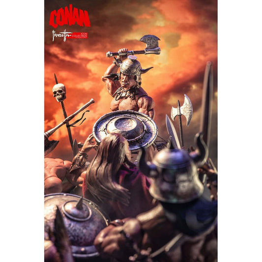 Imagen 2 - Figura Conan The Barbarian Frazetta Icon 17Cm