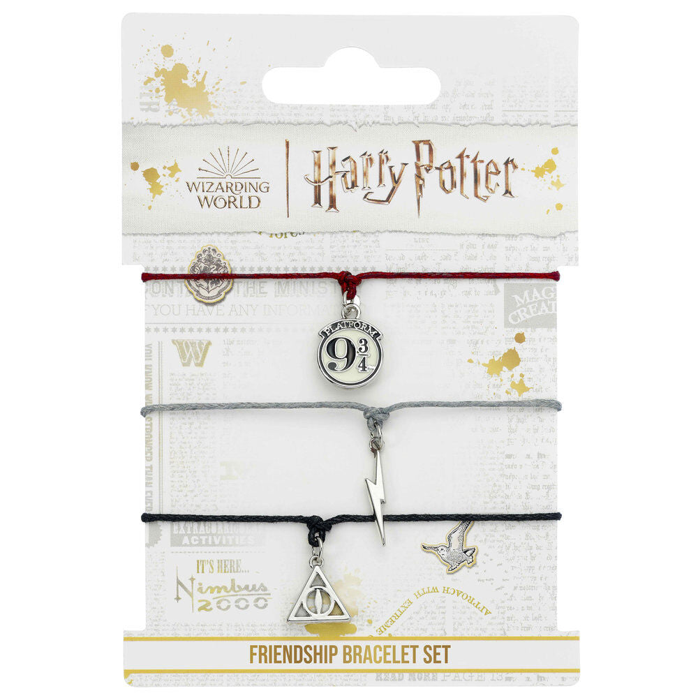 Imagen 2 - Set 3 Pulseras Amistad Reliquias De La Muerte Harry Potter
