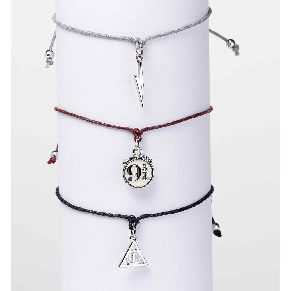 Imagen 3 - Set 3 Pulseras Amistad Reliquias De La Muerte Harry Potter