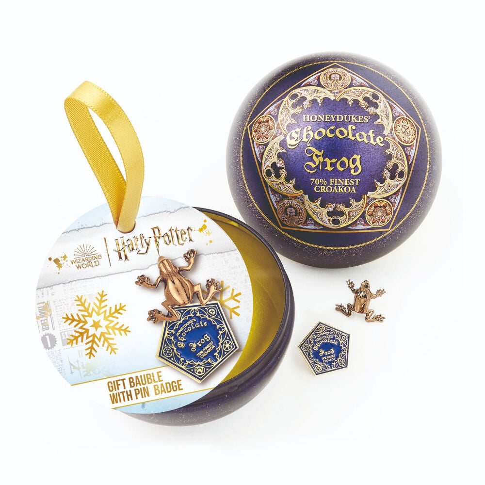 Imagen 1 - Pin Rana De Chocolate + Bola De Navidad Harry Potter