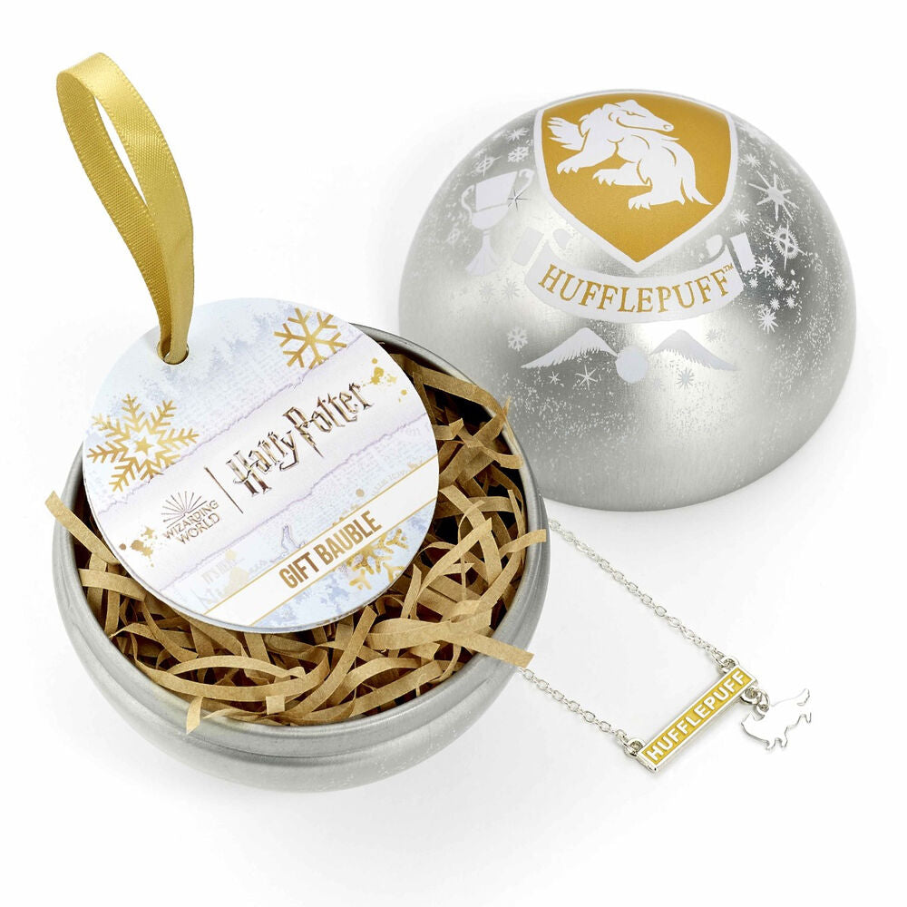 Imagen 1 - Colgante Hufflepuff + Bola De Navidad Harry Potter