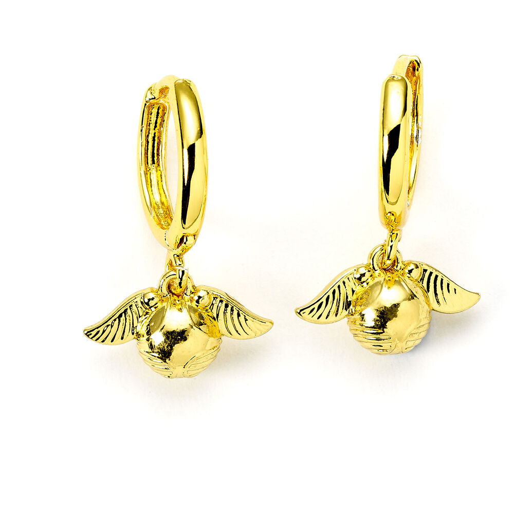 Imagen 1 - Pendientes Snitch Dorada Harry Potter
