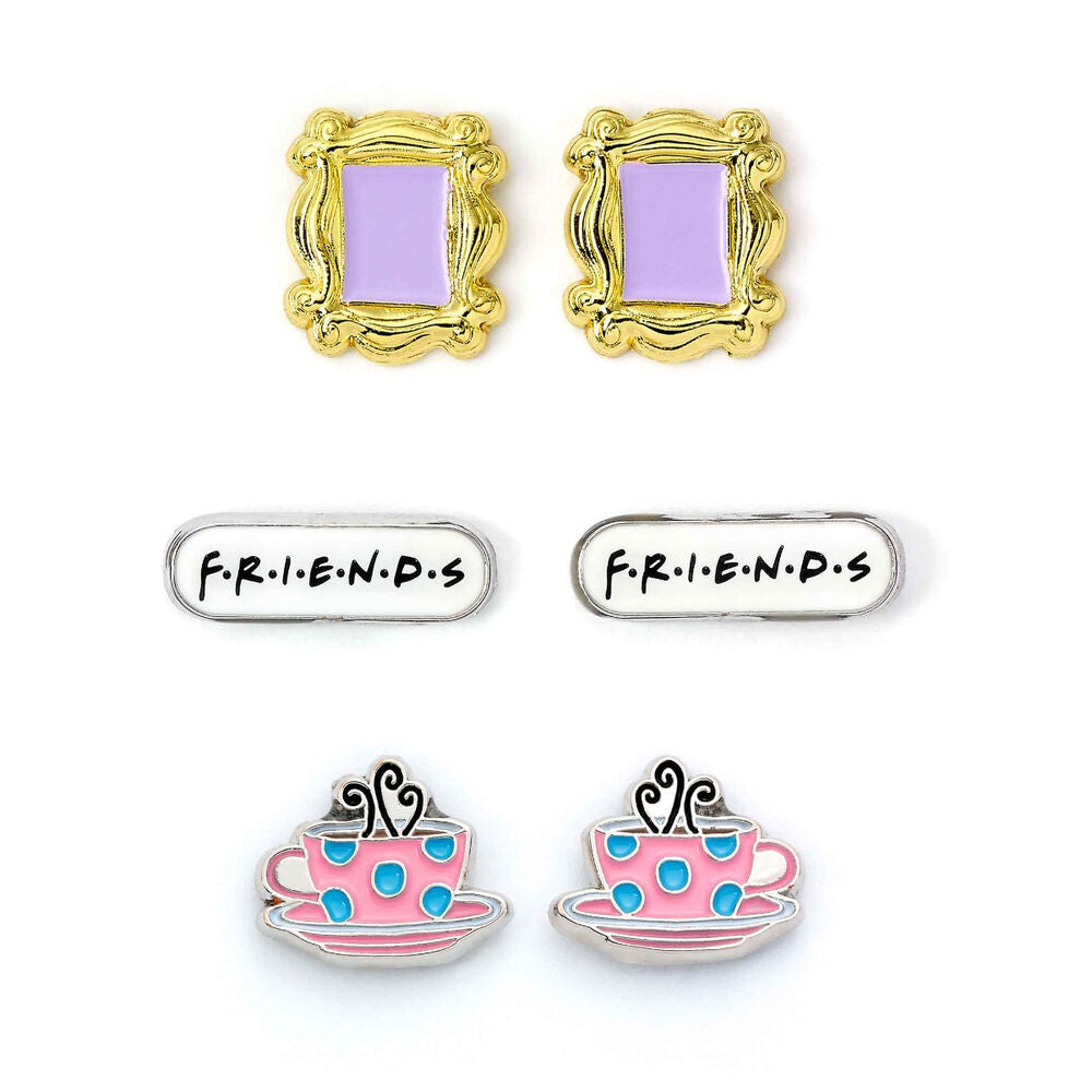 Imagen 1 - Set 3 Pares De Pendientes Friends
