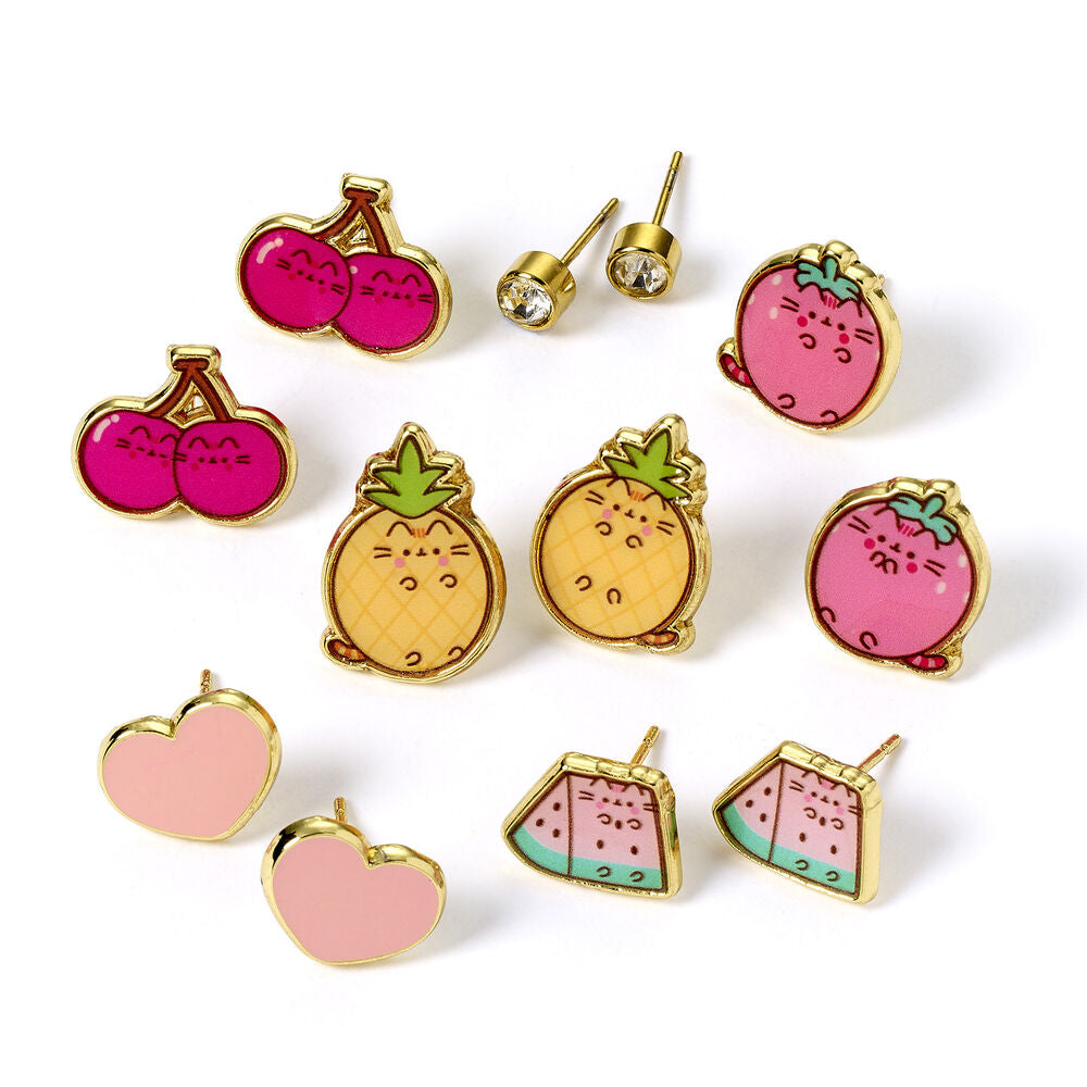 Imagen 3 - Set 6 Pares Pendientes Pusheen