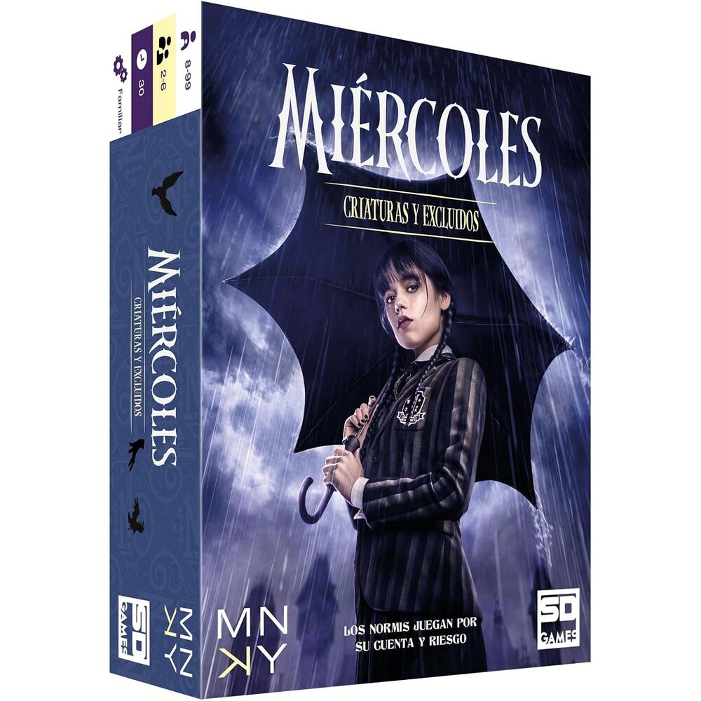 Imagen 1 - Juego De Cartas Criaturas Y Excluidos Miercoles Wednesday Español