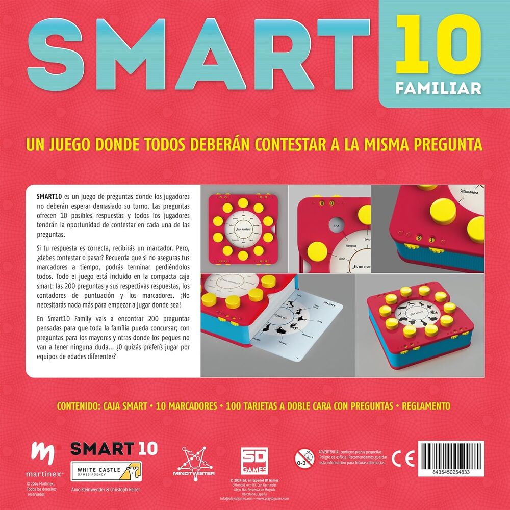 Imagen 6 - Juego De Mesa Smart 10 Familiar Español