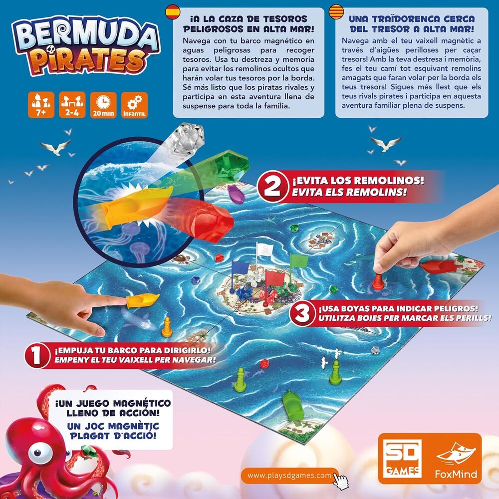 Imagen 5 - Juego De Mesa Bermuda Piratas Español