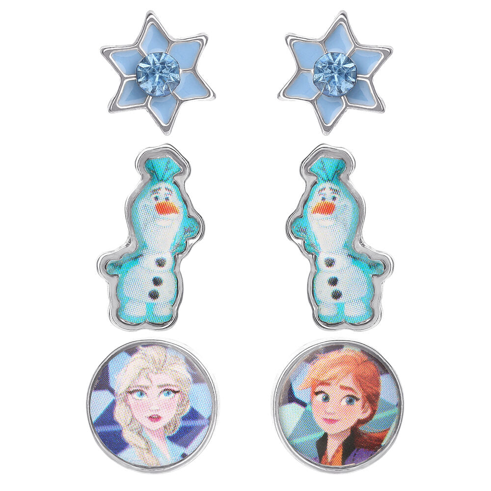 Imagen 1 - Set 3 Pares De Pendientes Frozen Disney
