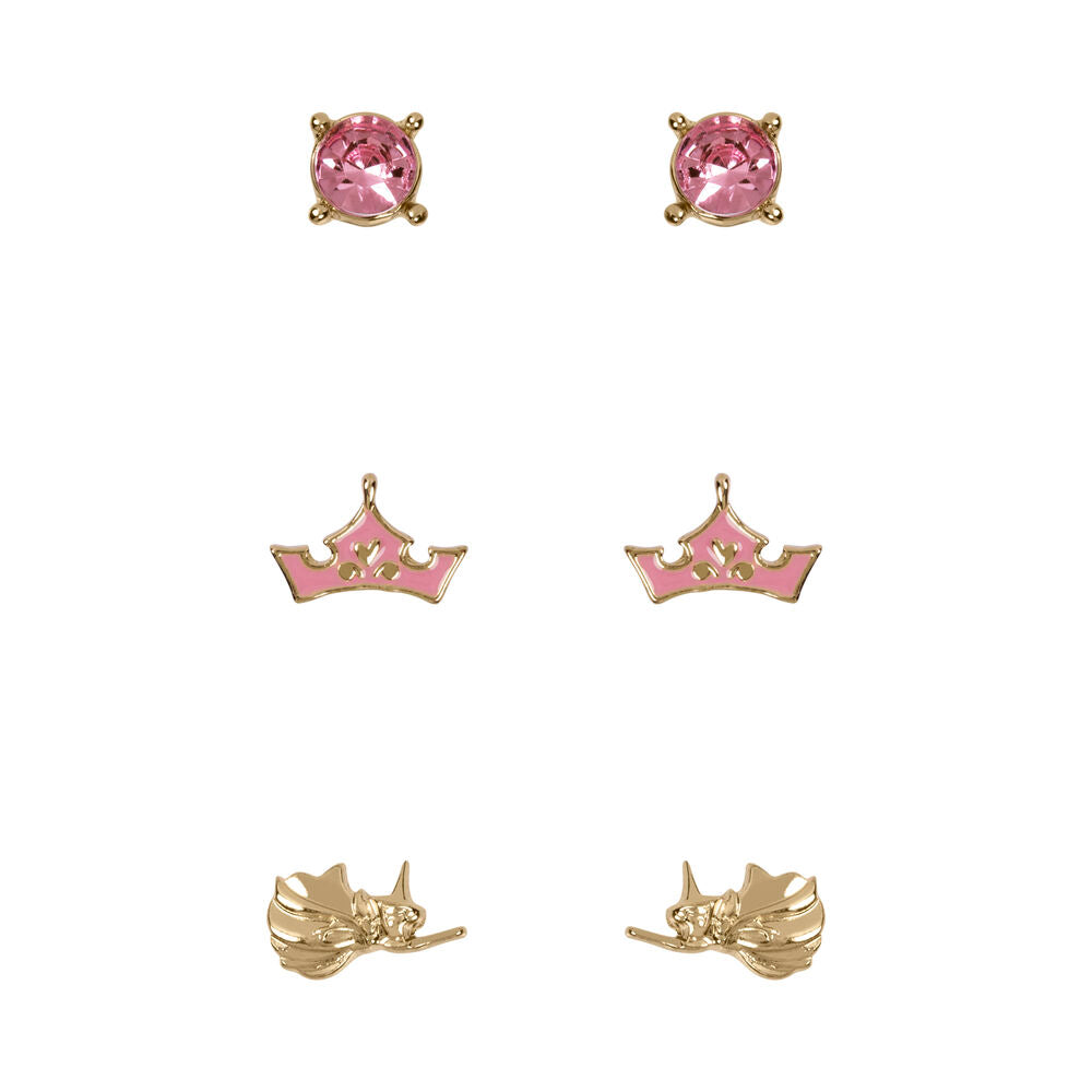 Imagen 1 - Set 3 Pares De Pendientes Princesas Disney