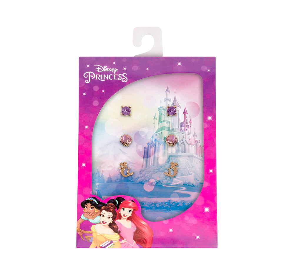Imagen 2 - Set 3 Pares De Pendientes La Sirenita Disney