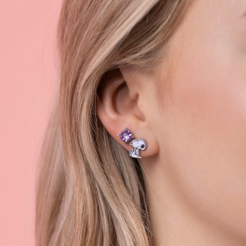 Imagen 4 - Set 3 Pares De Pendientes Snoopy