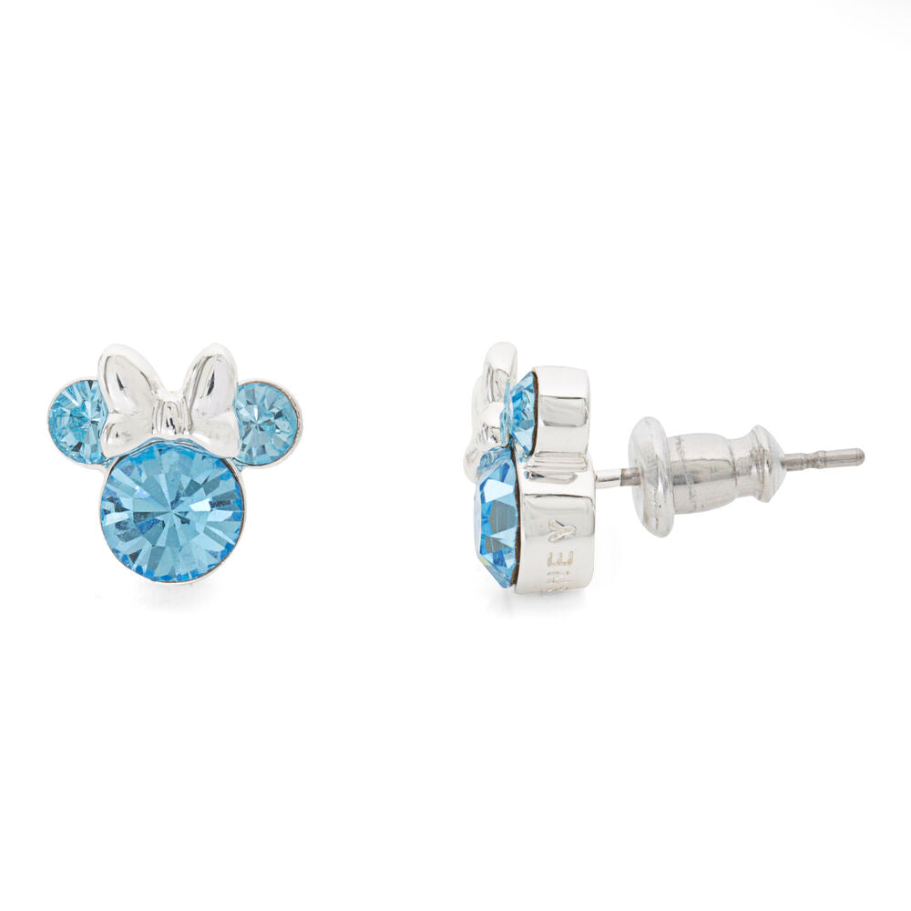 Imagen 1 - Pendientes Marzo Minnie Disney Plata