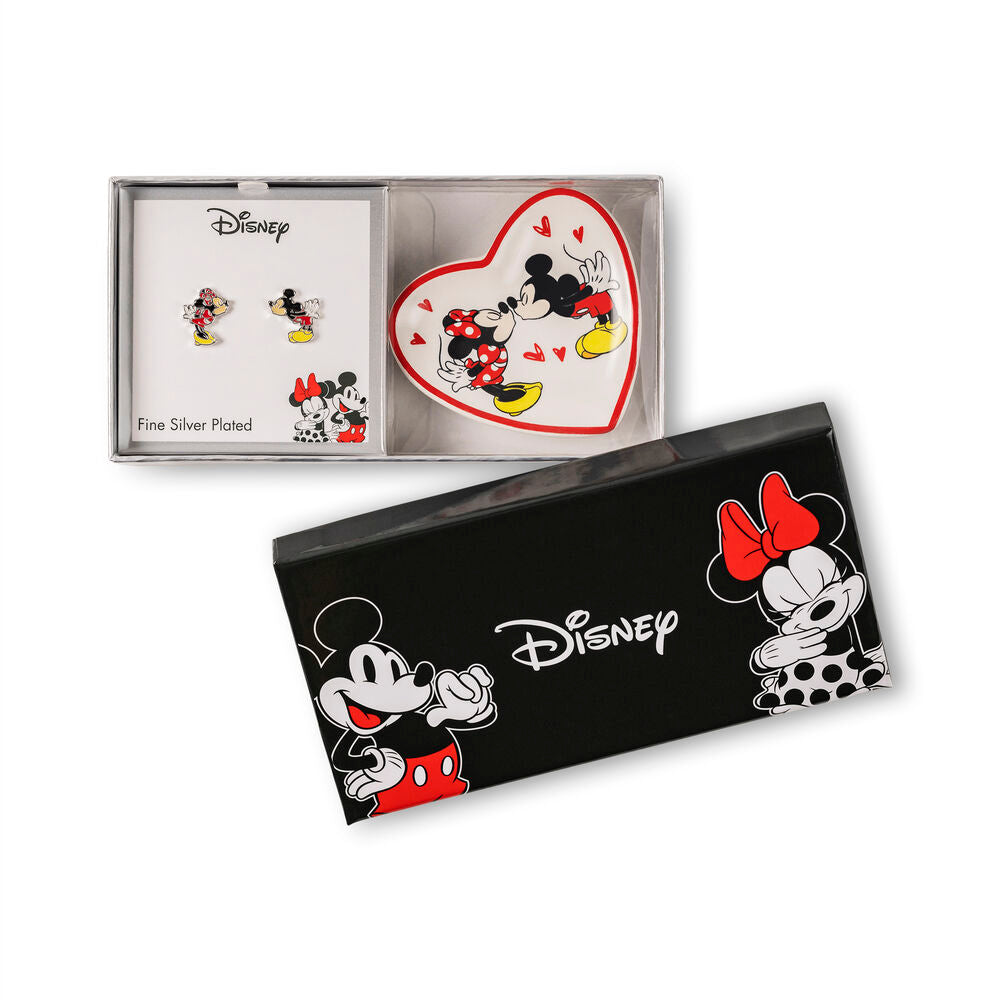 Imagen 4 - Pendientes + Plato Bisuteria Mickey & Minnie Disney