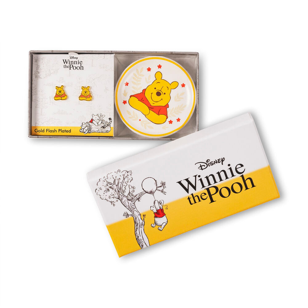 Imagen 3 - Pendientes + Plato Bisuteria Winnie The Pooh Disney