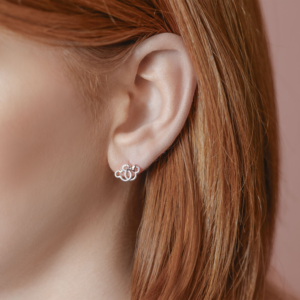 Imagen 3 - Pendientes Minnie Disney Plata