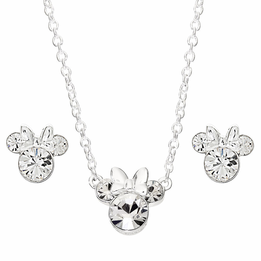 Imagen 1 - Set Colgante + Pendientes Minnie Disney Plata