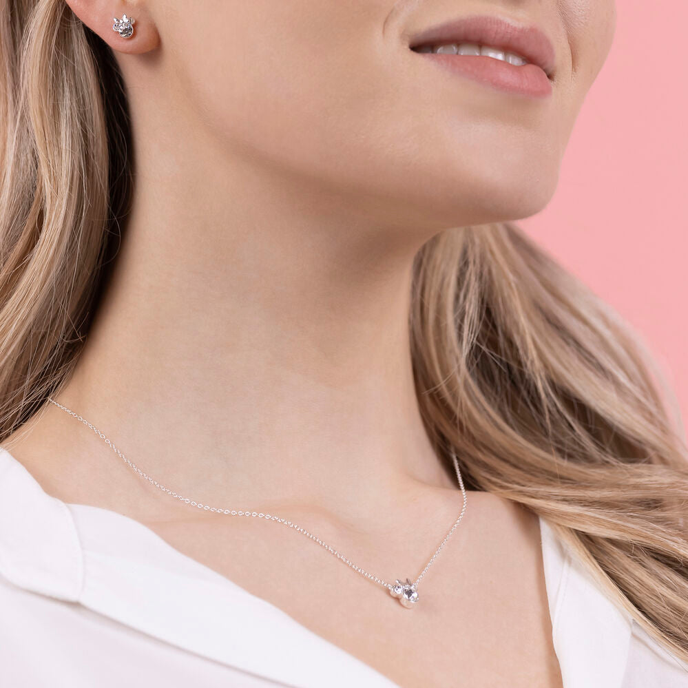 Imagen 4 - Set Colgante + Pendientes Minnie Disney Plata