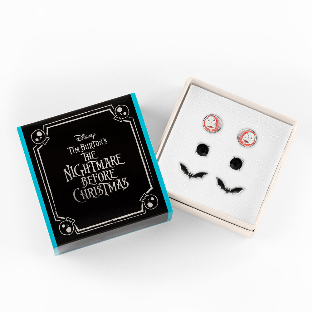 Imagen 3 - Set 3 Pares De Pendientes Pesadilla Antes De Navidad Disney
