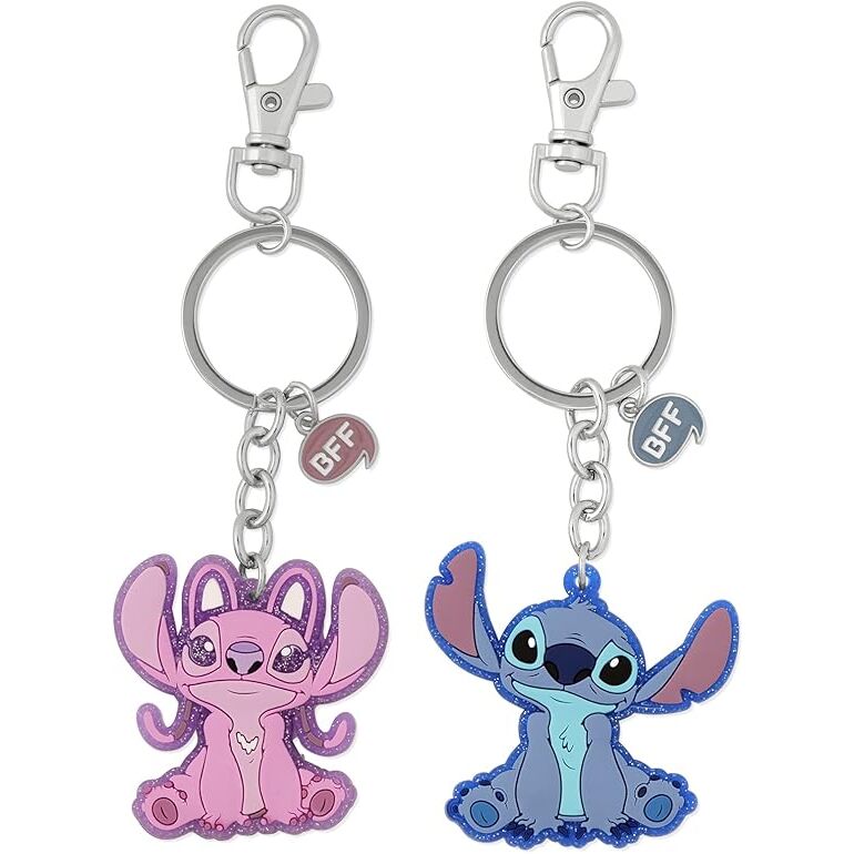 Imagen 1 - Set 2 Llaveros Angel & Stitch Disney