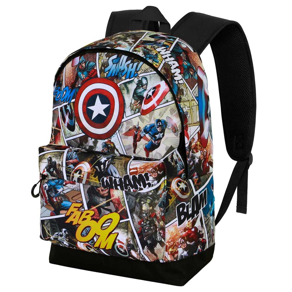 Imagen 2 - Mochila Comic Capitan America Marvel 44Cm Adaptable