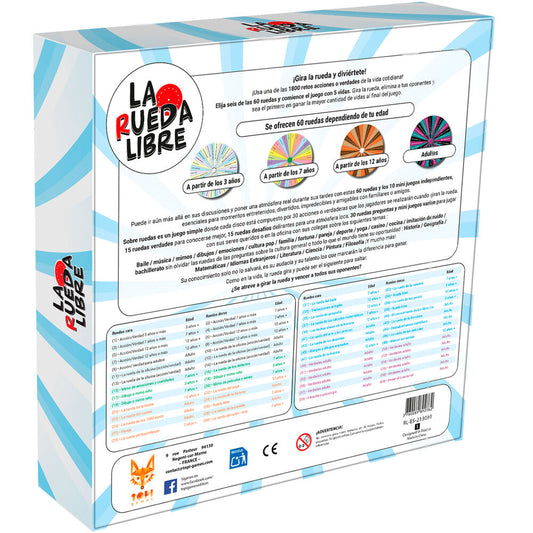 Imagen 2 - Juego De Mesa La Rueda Libre Español