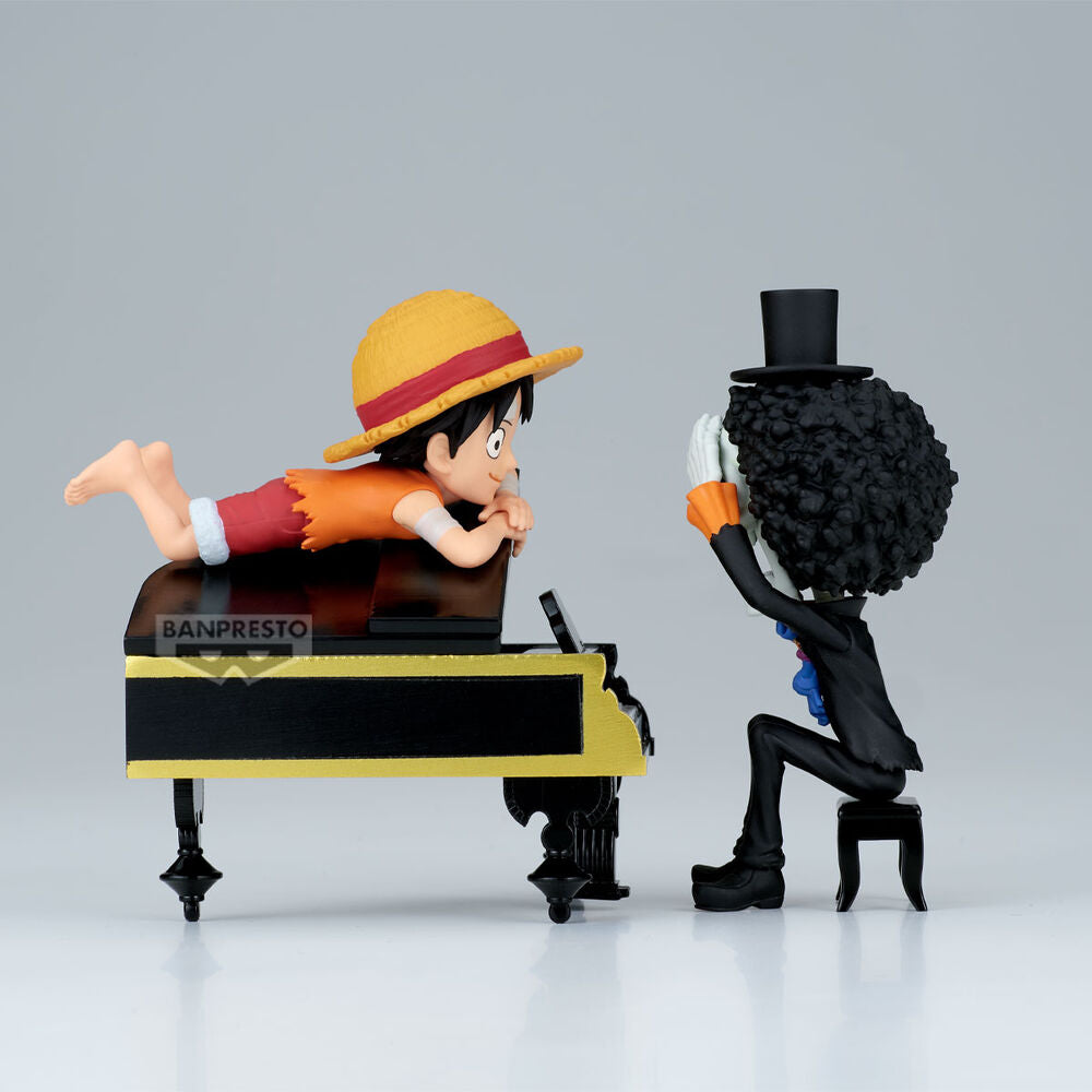 Imagen 2 - Figura Luffy & Brook Word Collectable Stories One Piece 8Cm