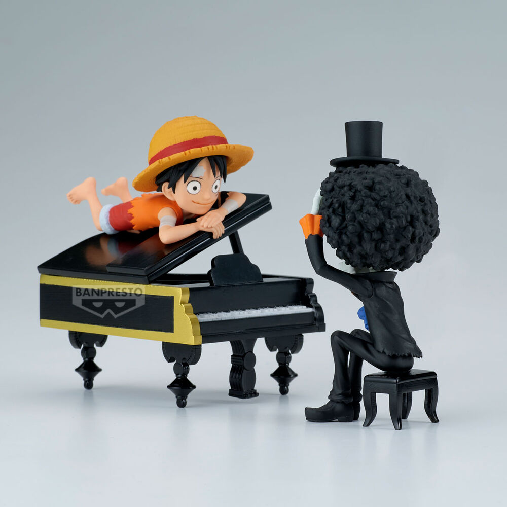 Imagen 3 - Figura Luffy & Brook Word Collectable Stories One Piece 8Cm