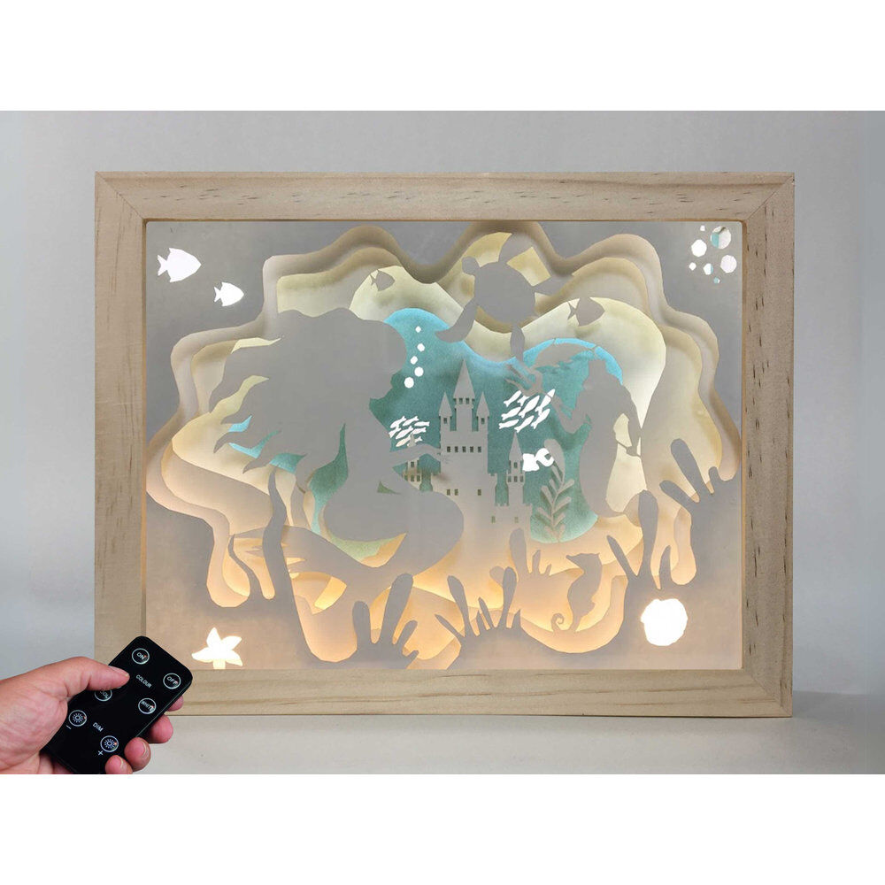 Imagen 1 - Lampara Sirena Madera