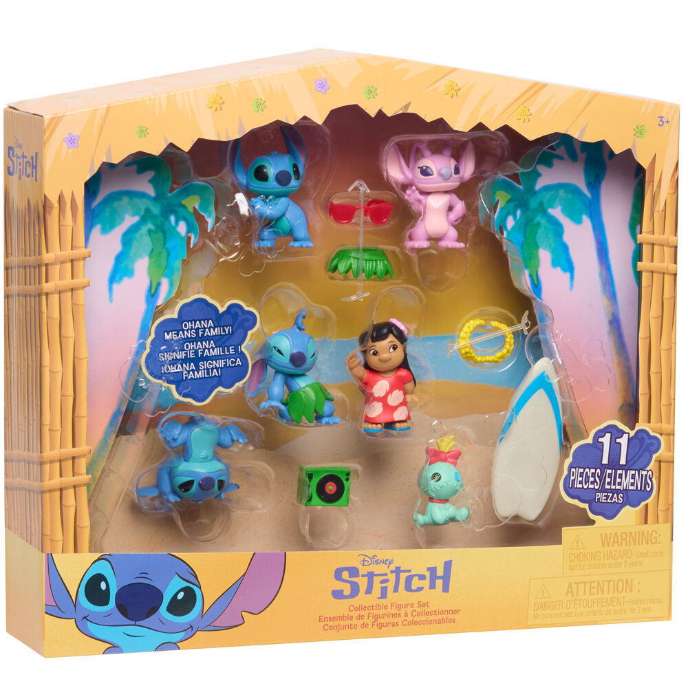 Imagen 1 - Blister 6 Figuras Stitch Disney 5Cm
